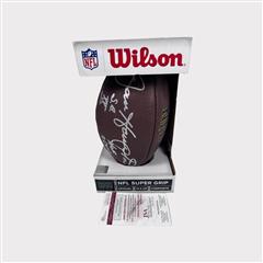 Dan Hampton Super Bowl XX Champions Signed Wilson NFL Football JSA